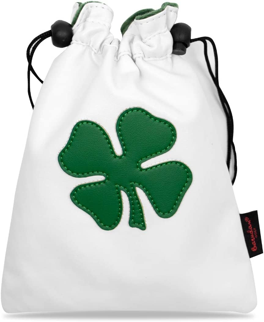 Leather Golf Tee Pouch with Drawstrings - Valuables Bag for Men & Women