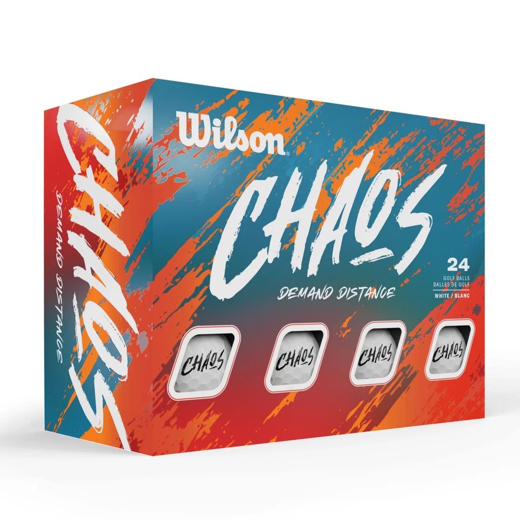 (2 Pack)  CHAOS® Golf Balls - White, 24 Balls