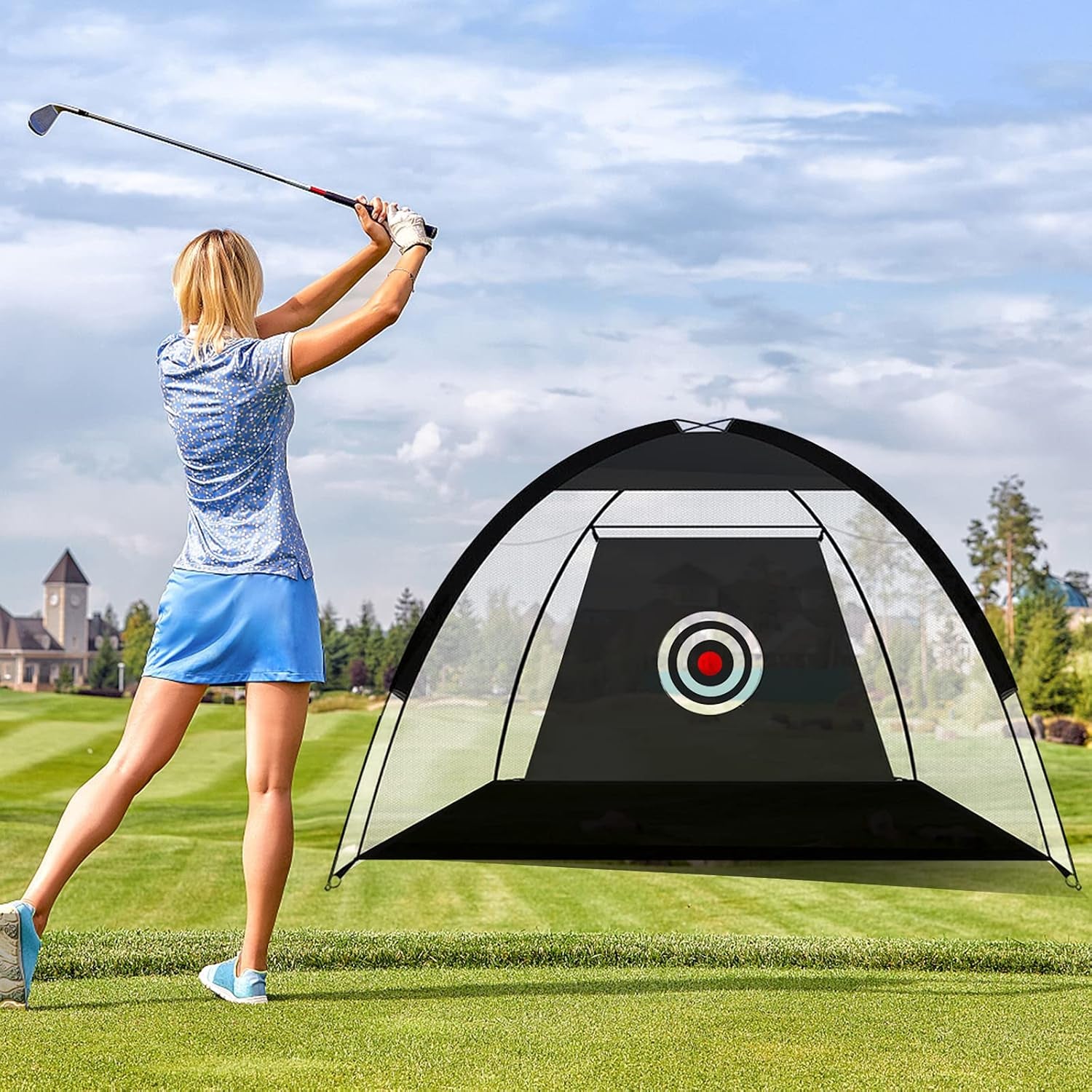 Golf Net Bundle, Golf Practice Net, Golf Accessories with Carry Bag, Golf Nets for Backyard Driving, Golf Hitting Net, Golf Practice Net, Golf Training for Adults