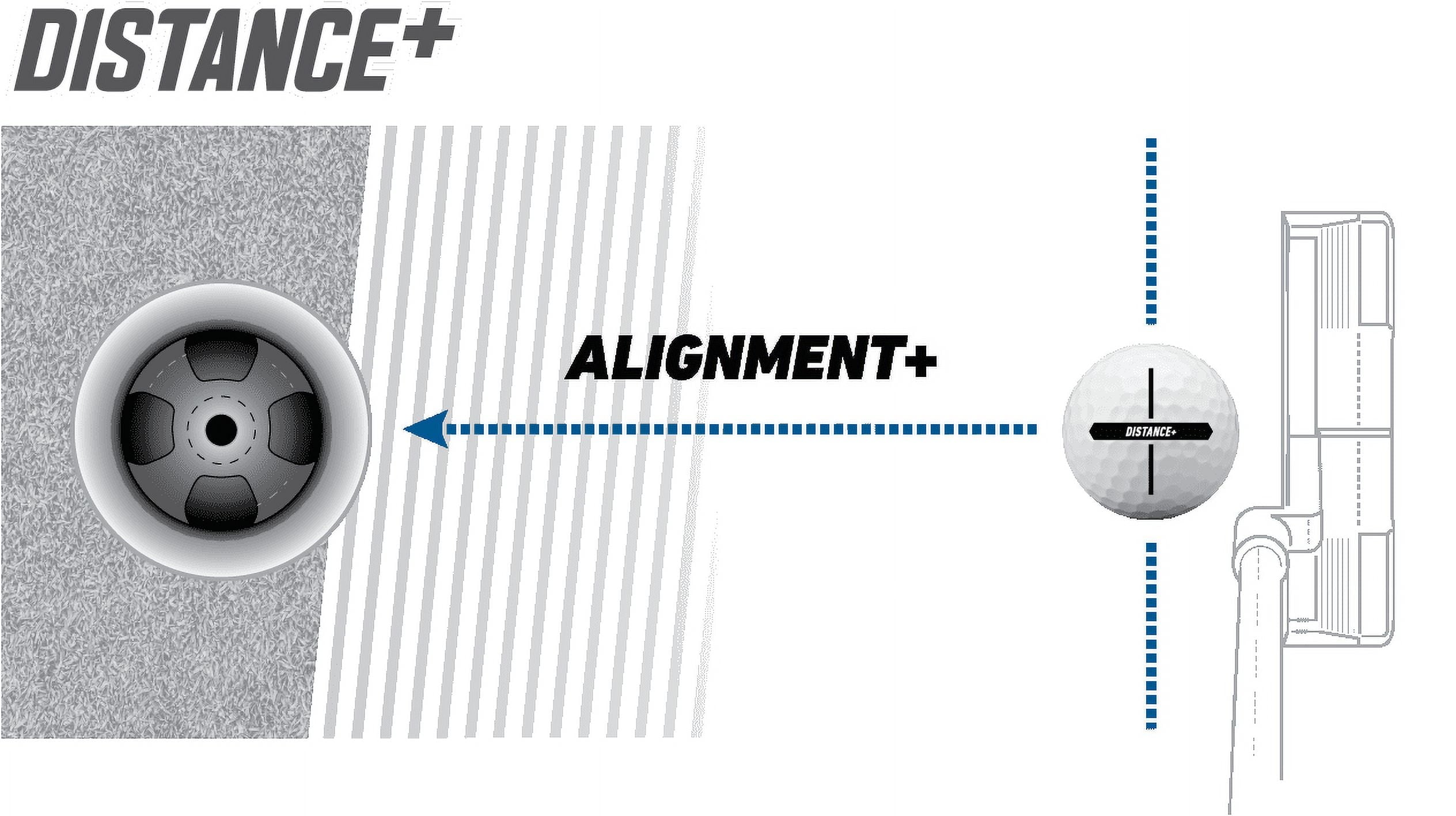 2021 Distance plus Golf Balls, 12 Pack, White