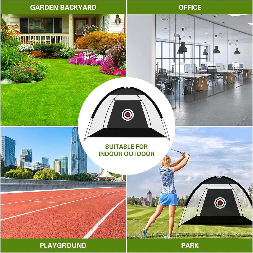 Golf Net Bundle, Golf Practice Net, Golf Accessories with Carry Bag, Golf Nets for Backyard Driving, Golf Hitting Net, Golf Practice Net, Golf Training for Adults