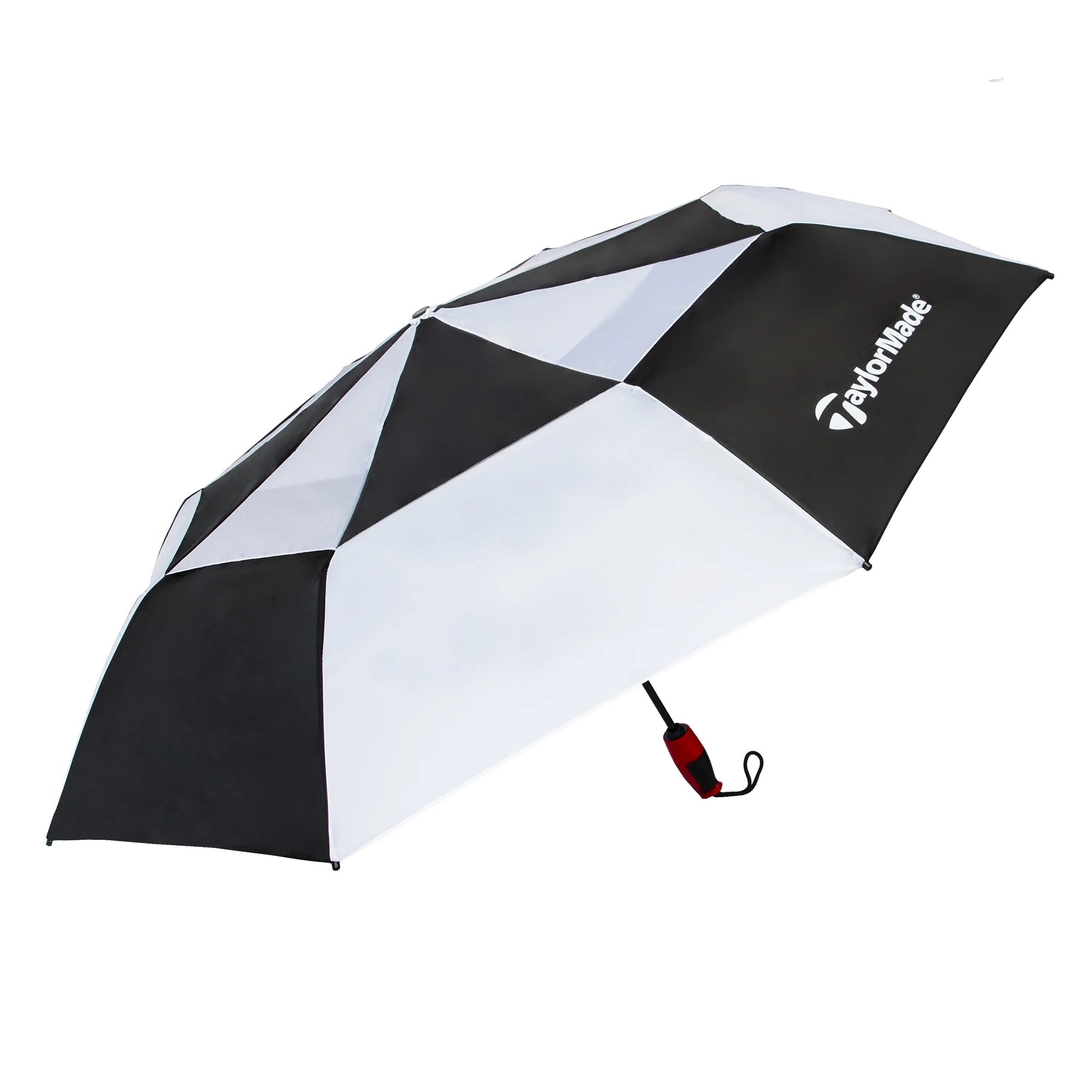 Vortexvent Compact Golf Umbrella, 47 Inch, Black/White