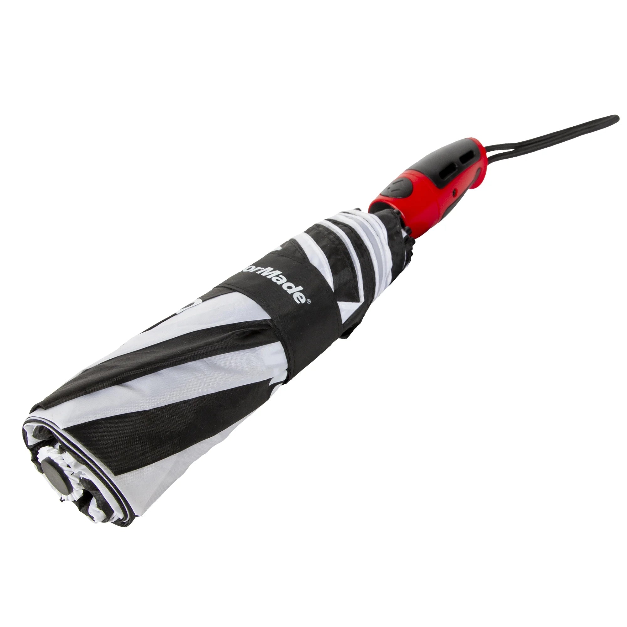 Vortexvent Compact Golf Umbrella, 47 Inch, Black/White