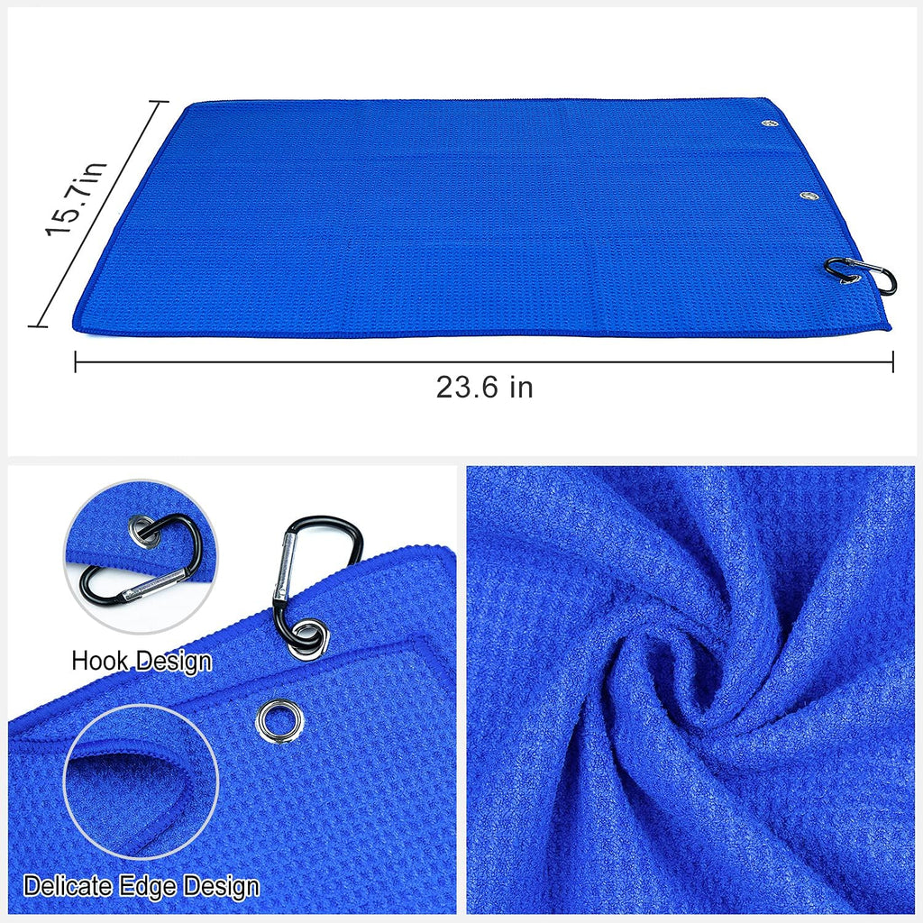 Golf Club Cleaner,Golf Towel,Golf Club Brush,Golf Club Groove Sharpener and Divot Repair Tool with Golf Pouch Bag,Golf Accessories for Men,Golf Ball Cleaner